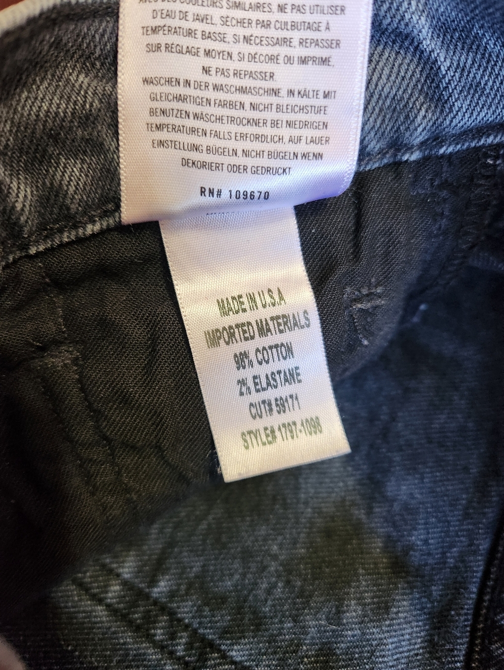 Citizens of Humanity Emerson Slim Boyfriend Jeans Grey Distressed Size 24 - Picture 9 of 10